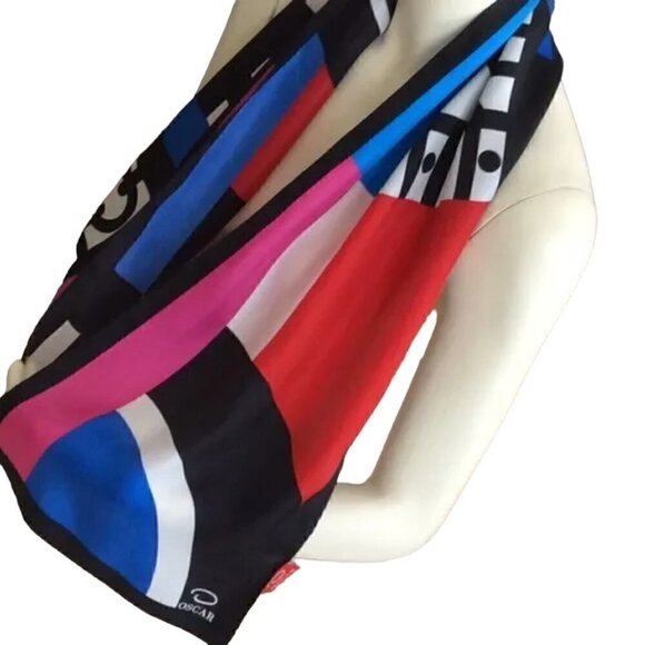 OSCAR de la RENTA 100% silk scarf - Picture 5 of 11